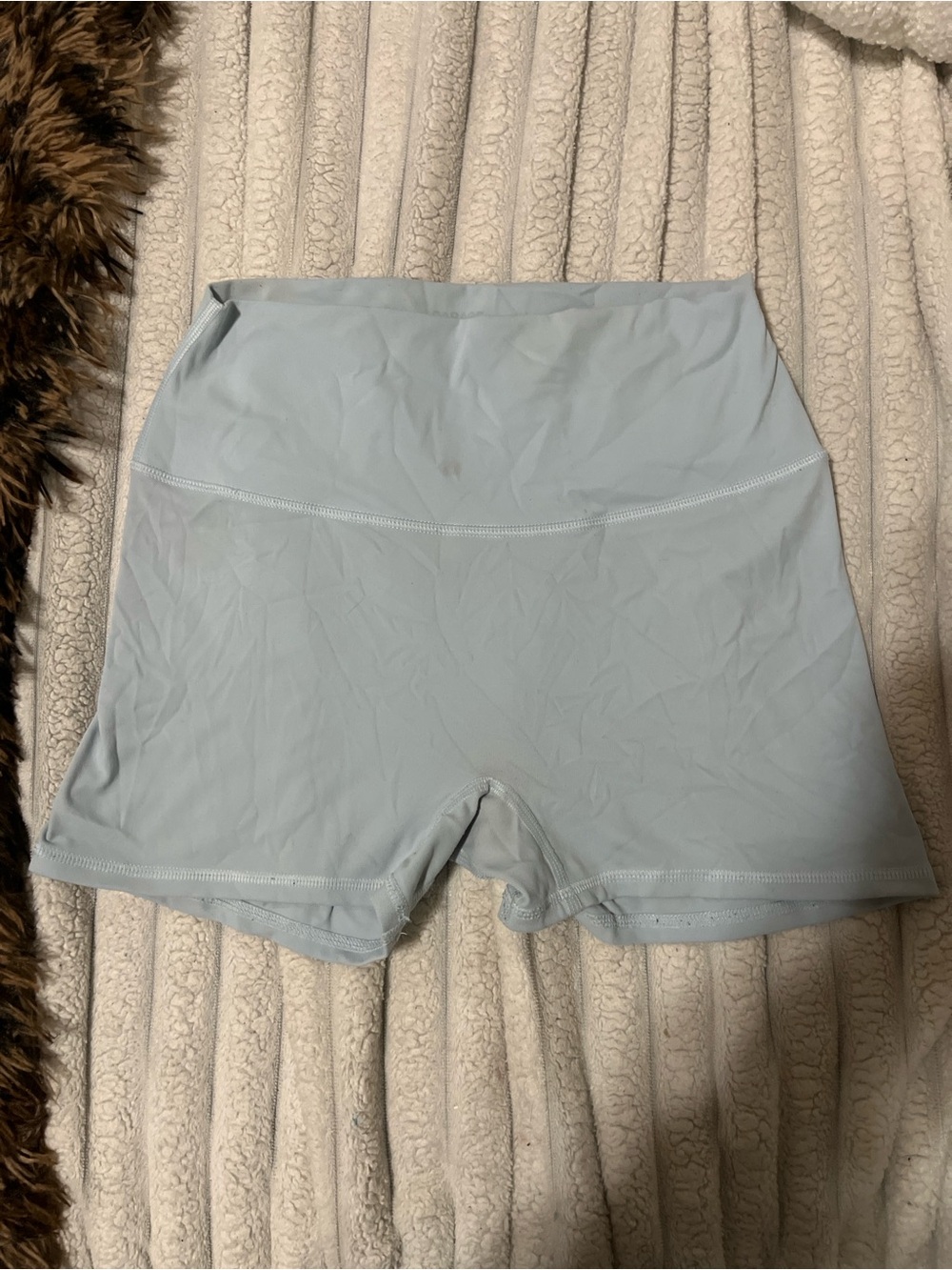 Garage High-Waist Seamless Shaping Shorts - Pale Blue